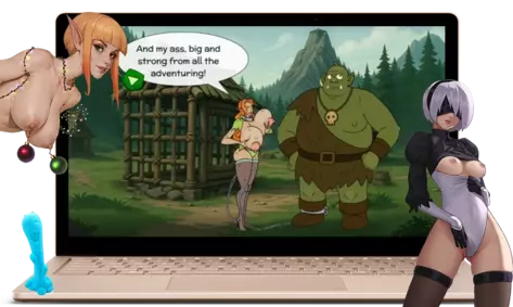 Elica Honkers 6 : The Curse of the Cockless Orcs - Screenshot 2