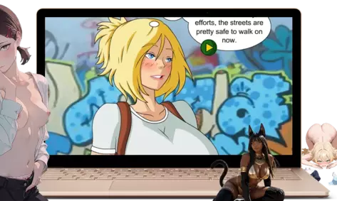 Power Girl Pity Sex Titty Sex - Screenshot 1