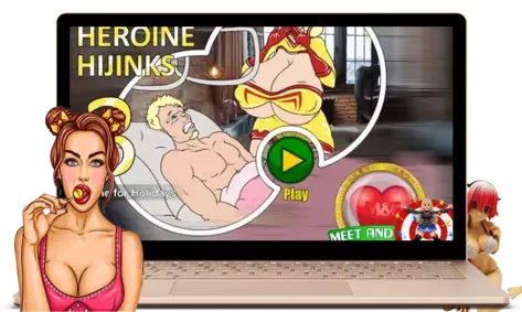 Super Heroine Hijinks 3: Home for Holidays - Screenshot 1