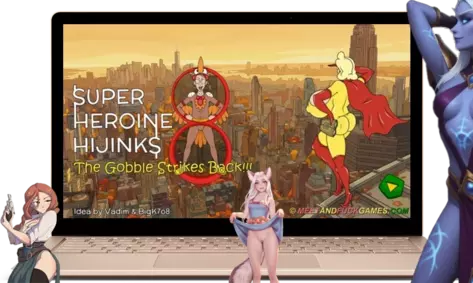 Super Heroine Hijinks 8: The Gobble Strikes Back - Screenshot 1